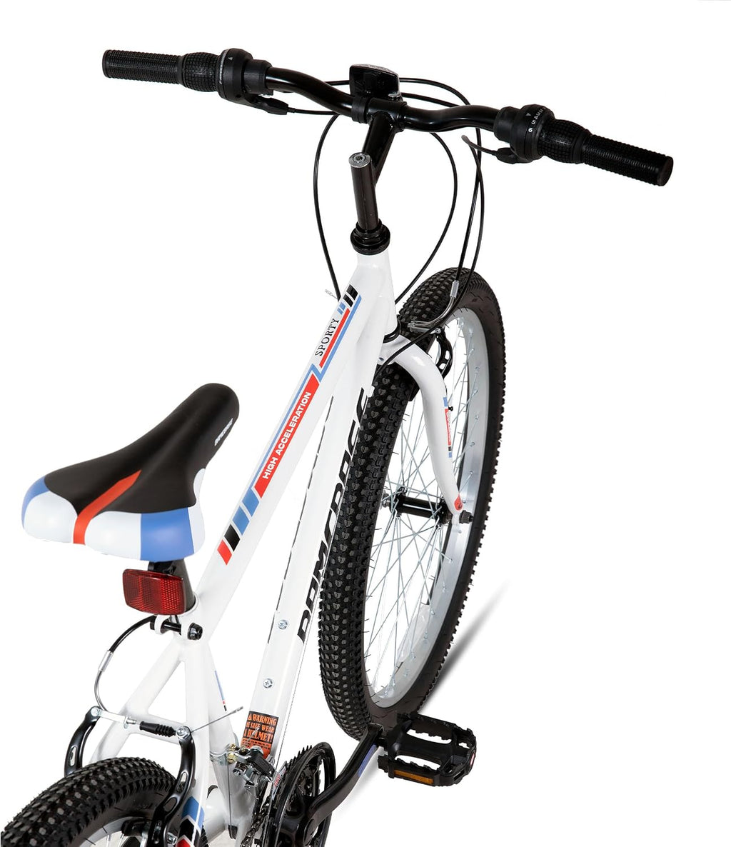 HILAND Adult 26 Inch Mountain Bike, Mens Womens Bicycle, High-Carbon Steel Frame Mountain Bicycle, Sport MTB for Adults, Multi-Color