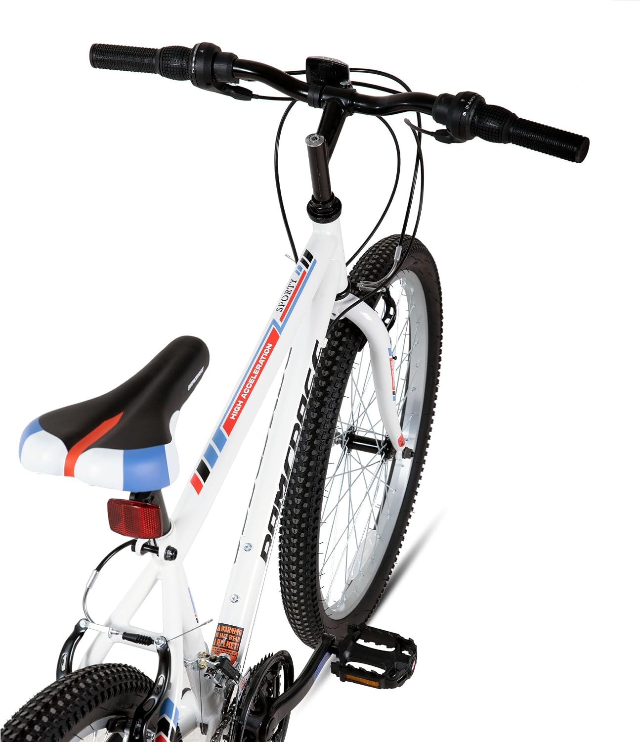 HILAND Adult 26 Inch Mountain Bike, Mens Womens Bicycle, High-Carbon Steel Frame Mountain Bicycle, Sport MTB for Adults, Multi-Color