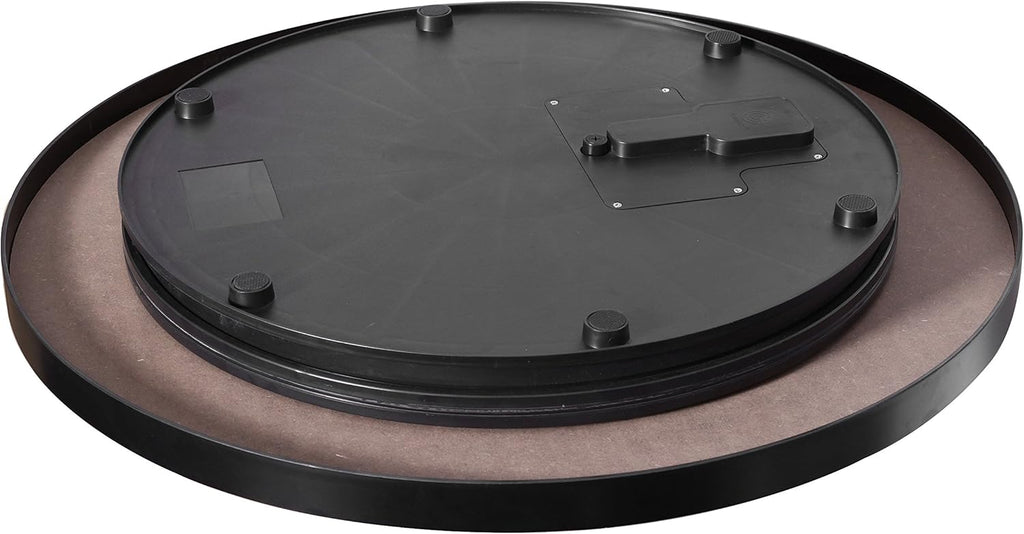 fotoconic Black Electric Motorized Rotating Turntable Display Stand, 24 Inch / 60cm Diameter, 180 Lb Centric Loading for Shop Display