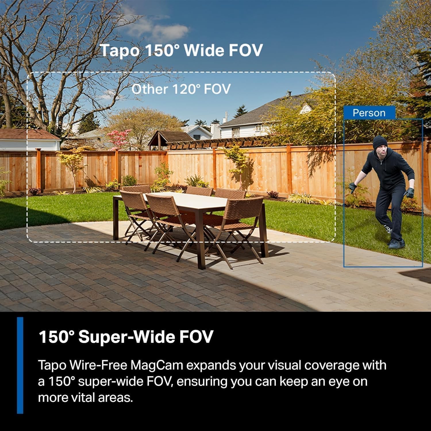 Tapo MagCam 2K+ - 2025 Wirecutter Best Outdoor Security Camera & PCMag Editors' Choice, Wireless Battery Power, Magnetic Mount, Subscription-Free SD Storage or Cloud, Person/Vehicle Detection, 2-Pack