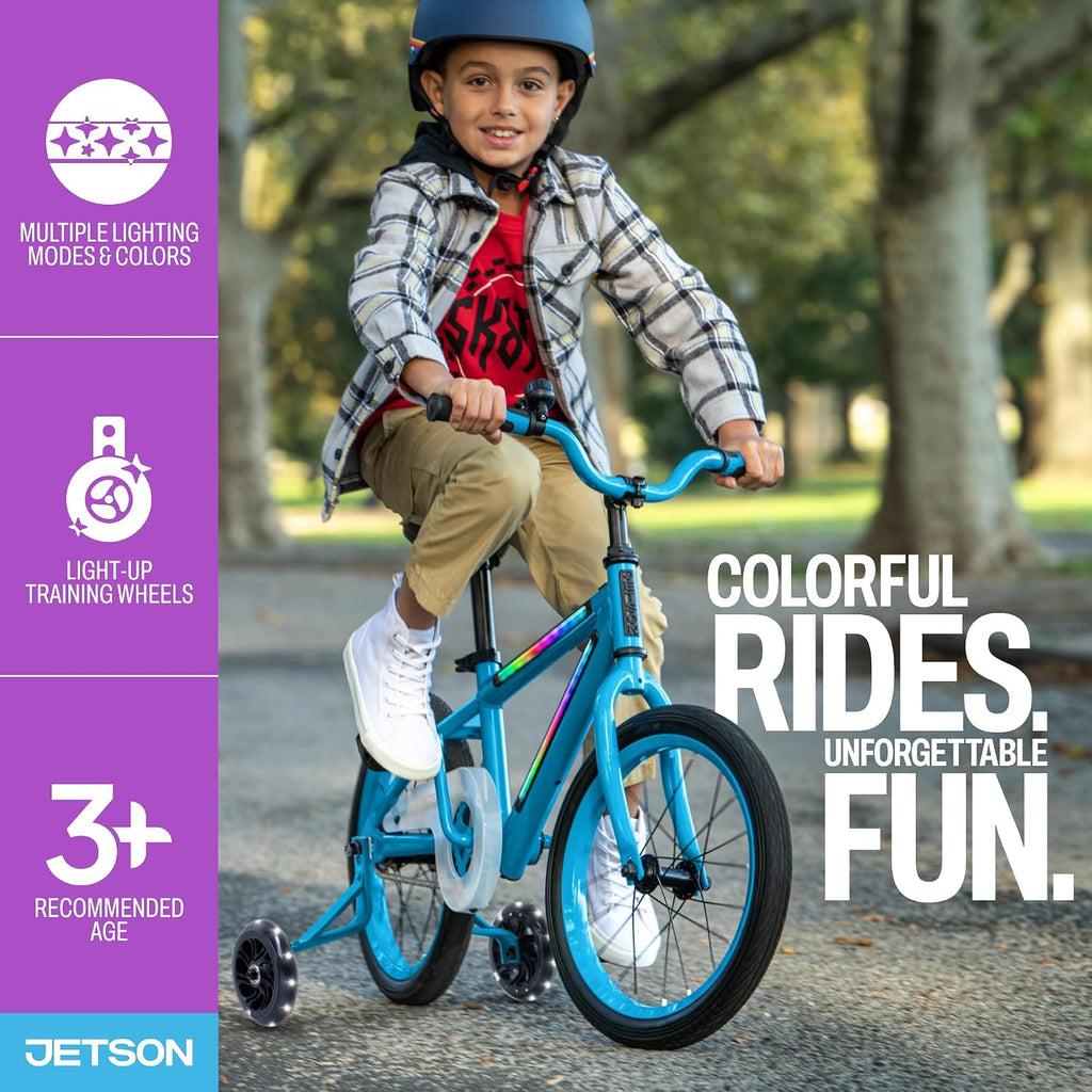 Jetson Light Rider Kids' Light-up Unisex Bike, LED Light-up Frame, 3 Different Light Modes
