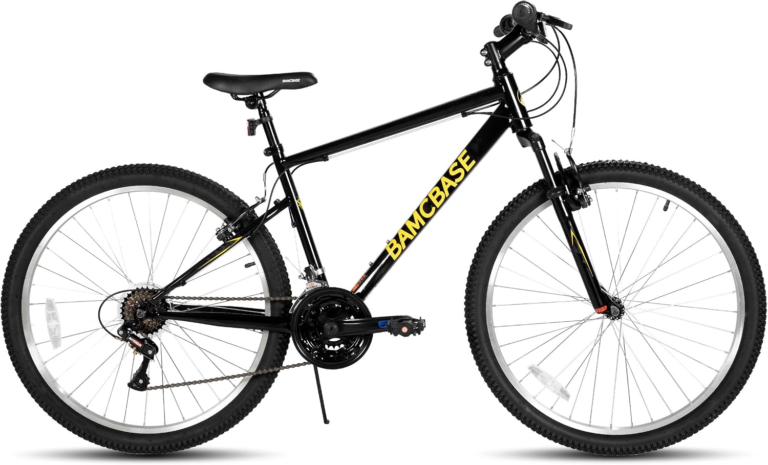 HILAND Adult 26 Inch Mountain Bike, Mens Womens Bicycle, High-Carbon Steel Frame Mountain Bicycle, Sport MTB for Adults, Multi-Color