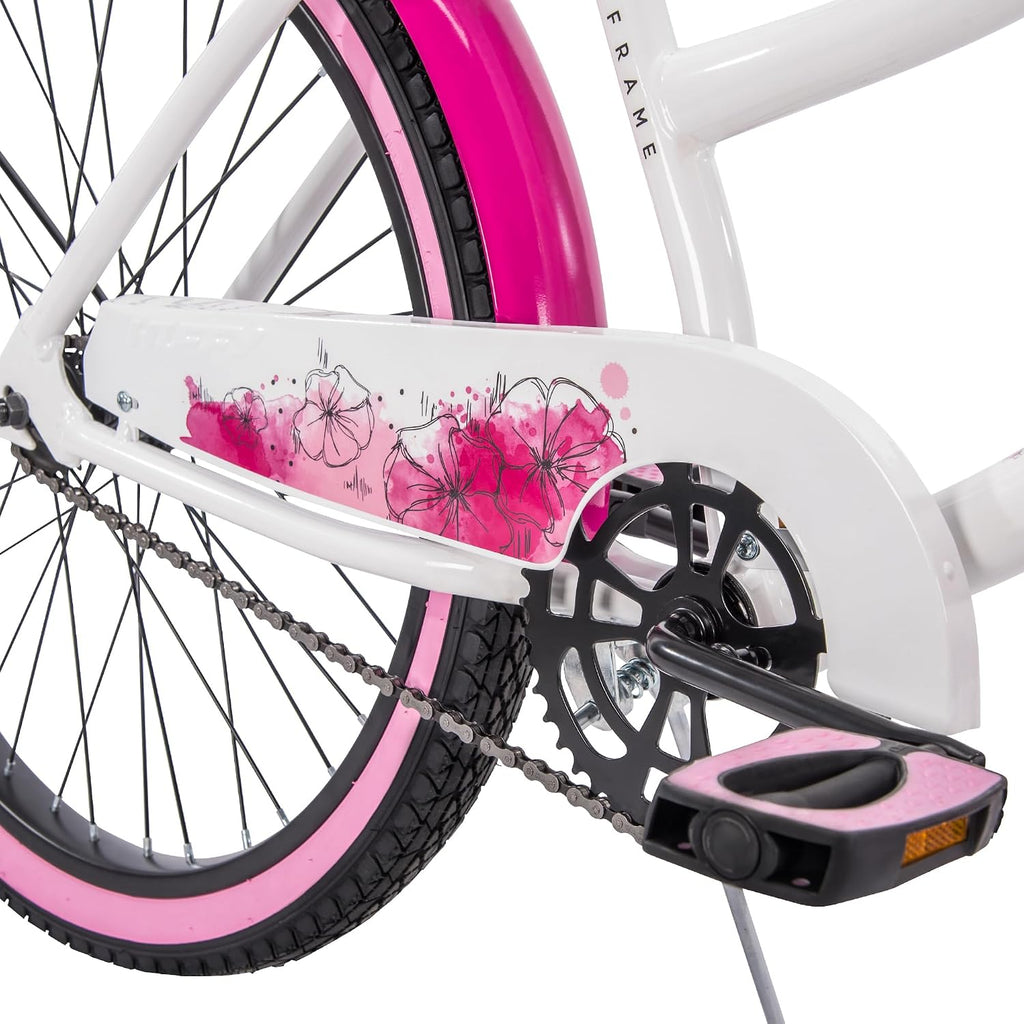 Huffy Cruiser Bike, Fairmont or Woodhaven Model, 20/24/26 Inch Sizes, Perfect for Casual Rides, Ergonomic Design, Rear Rack and Basket on Woodhaven Model, Simple Coaster Brakes, Multiple Color Options