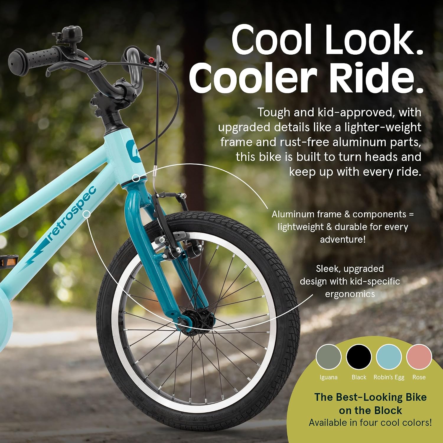 Retrospec Koda Plus Kids Bike for Boys & Girls Ages 4-6 Years - Children's Bicycle, Adjustable Seat & Handlebars