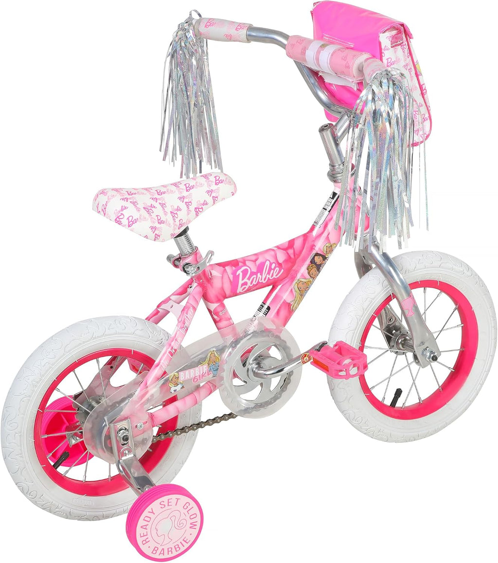 Dynacraft Barbie 12, 16, 18-inch Girls' Bike for Kids Ages 3-9 Years - Fun and Stylish Design, Sturdy and Durable, Perfect for Kids Learning to Ride, Easy to Assemble, Ideal for Young Riders