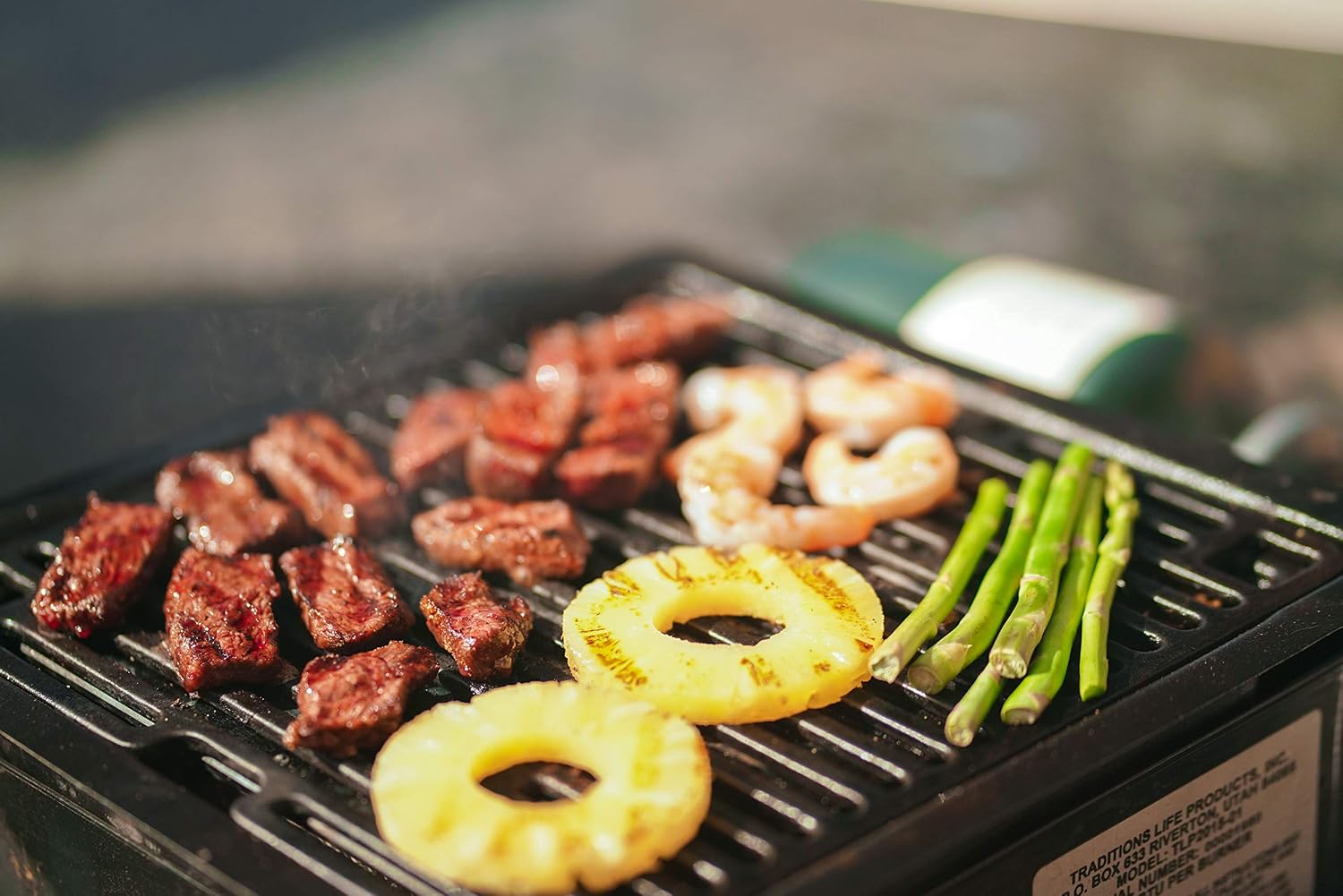 Table Grill | Raclette Style | Korean BBQ Outdoor Patio Table Propane Grill Insert