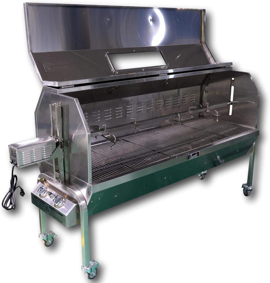 52' Charotis Propane/Charcoal 50W motor,100% Stainless Steel BBQ rotisserie for whole pig, lamb, goat - Model SSGC1