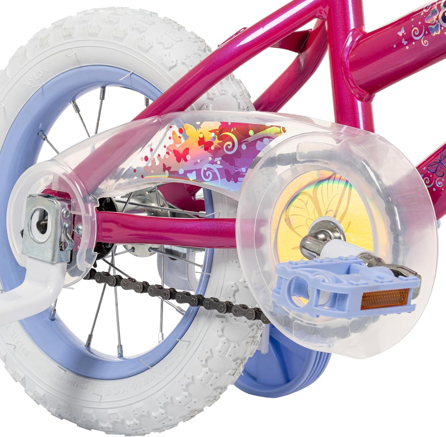 Huffy Illuminate Bike for Girls, 12/16/20 Inch Size Options, Ages 3+ Years Old, Removable Training Wheels (12' and 16' Only), Multiple Color Options, Easy Assembly, Adjustable Seat, Durable