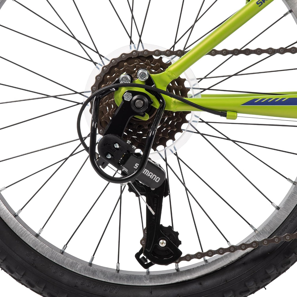 Huffy Stone Mountain Bike for Men and Women, 20'/24'/26', 6-Speed (20') or 21-Speed, Front or Dual Suspension (Varies), Multiple Colors, Adjustable Saddle, Shimano Equipped, All-Terrain Tires