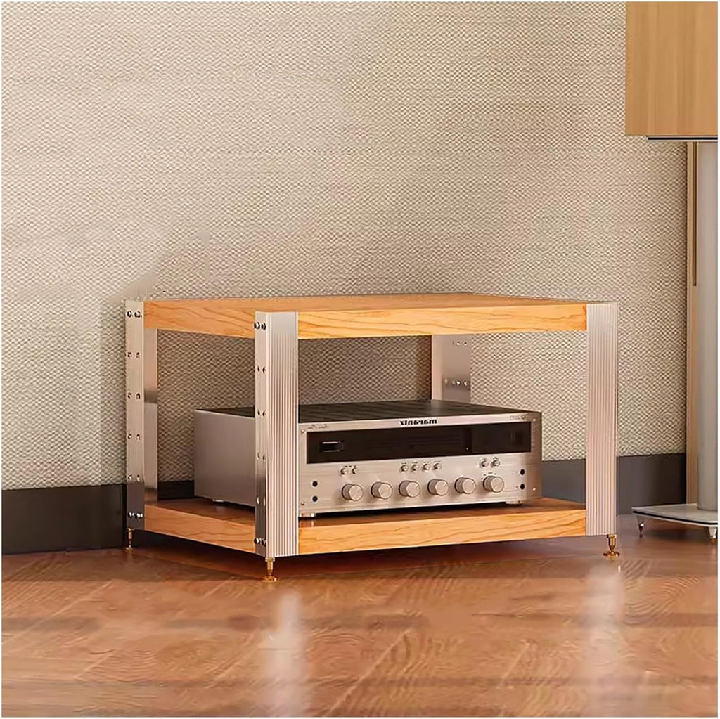 AV Media Shelf for DVD Players - Game Console - TV Box - Cable Box - WiFi Router - Stereo Racks - Audio Equipment Stands Professional 16 22 32in - 1/2/3-Tier(1 Tier)