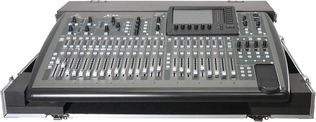 ProX XS-BX32DHW ATA Digital Audio Mixer Flight Case for Behringer X32 Console with Doghouse compartment and Caster wheels