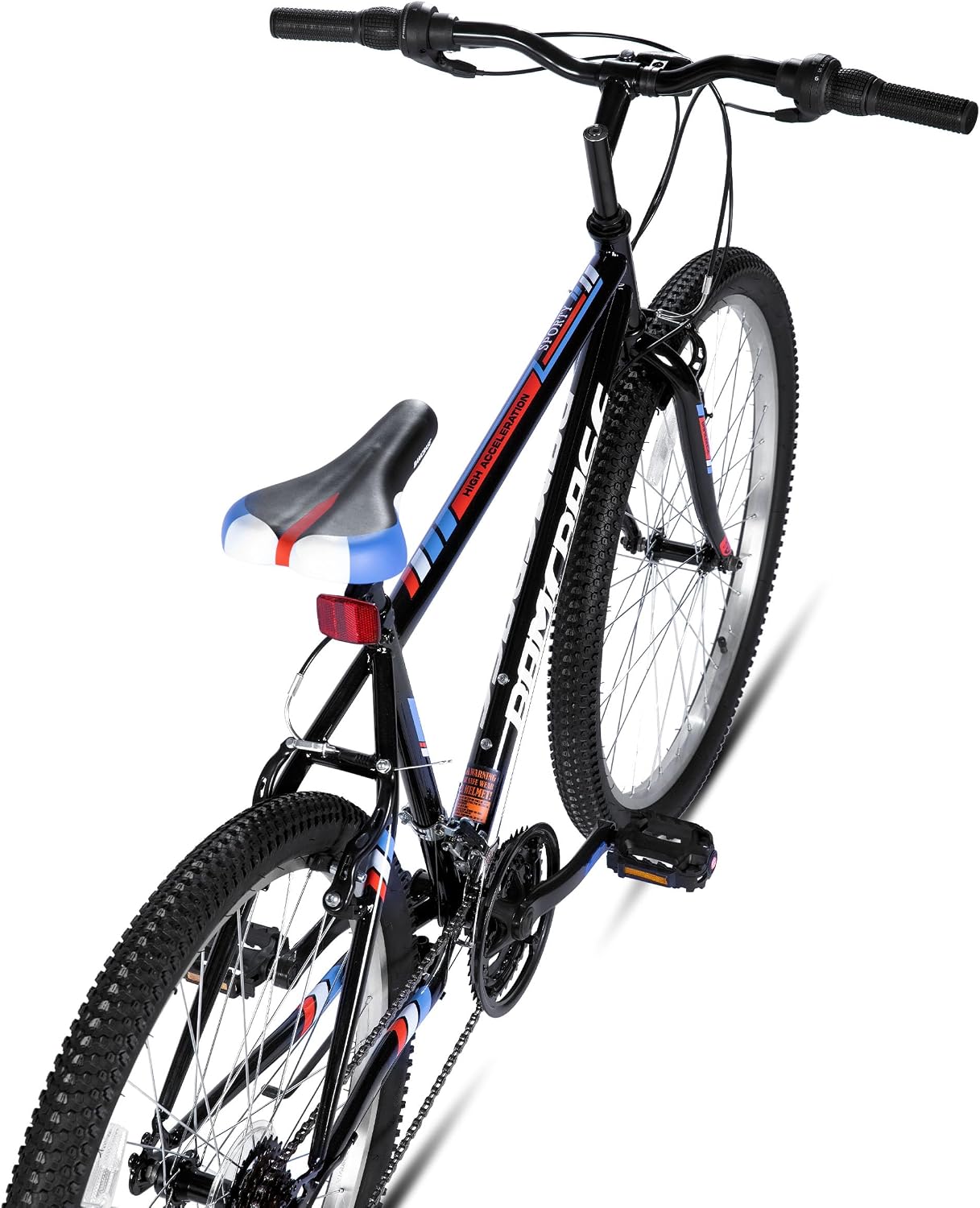 HILAND Adult 26 Inch Mountain Bike, Mens Womens Bicycle, High-Carbon Steel Frame Mountain Bicycle, Sport MTB for Adults, Multi-Color