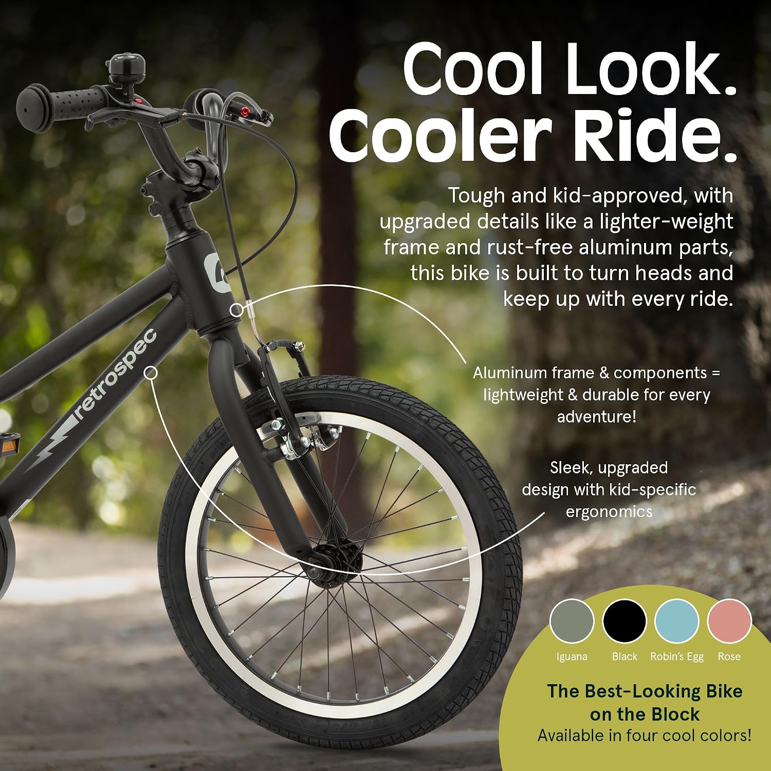 Retrospec Koda Plus Kids Bike for Boys & Girls Ages 4-6 Years - Children's Bicycle, Adjustable Seat & Handlebars