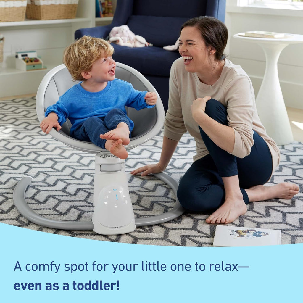Graco® Soothe 'n Sway Bluetooth 3-in-1 Baby Swing — Grows with Your Child —Multiple Soothing Settings and Bluetooth Connectivity