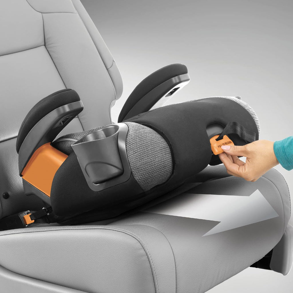 Chicco KidFit Zip Plus 2-in-1 Belt-Positioning Booster Car Seat, Backless and High Back Booster Seat, for Children Aged 4 Years and up and 40-100 lbs., Taurus/Black/Grey