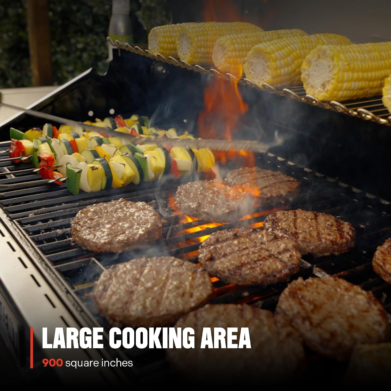 Monument Grills Denali Series, 6+1 Convertible Natural Gas Smart bbq Grill, 6 Burners & 1 Side Burner Stainless Steel Denali 605 with Smart Technology, Knob Controls (Without Conversion Kit)