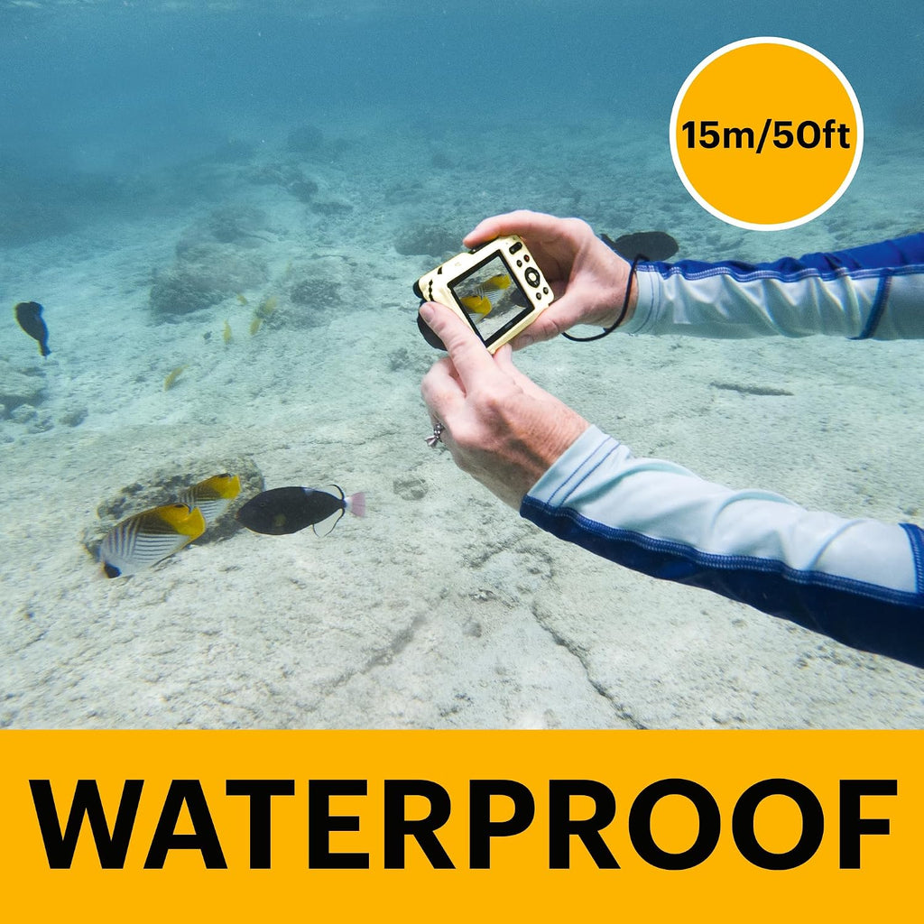 Kodak Pixpro WPZ2 - Compact Digital Camera 16M Pixels, Waterproof to 15m, Shockproof, Video 720p, LCD Screen 2.7 - Li-ion Battery, White
