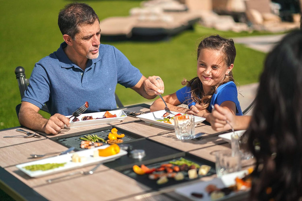 Generations Series Dual Table Grill W/Controls | Korean BBQ Table | Raclette Style | Hibachi | Fire Pit Inert Compatable | (Table sold Separately)