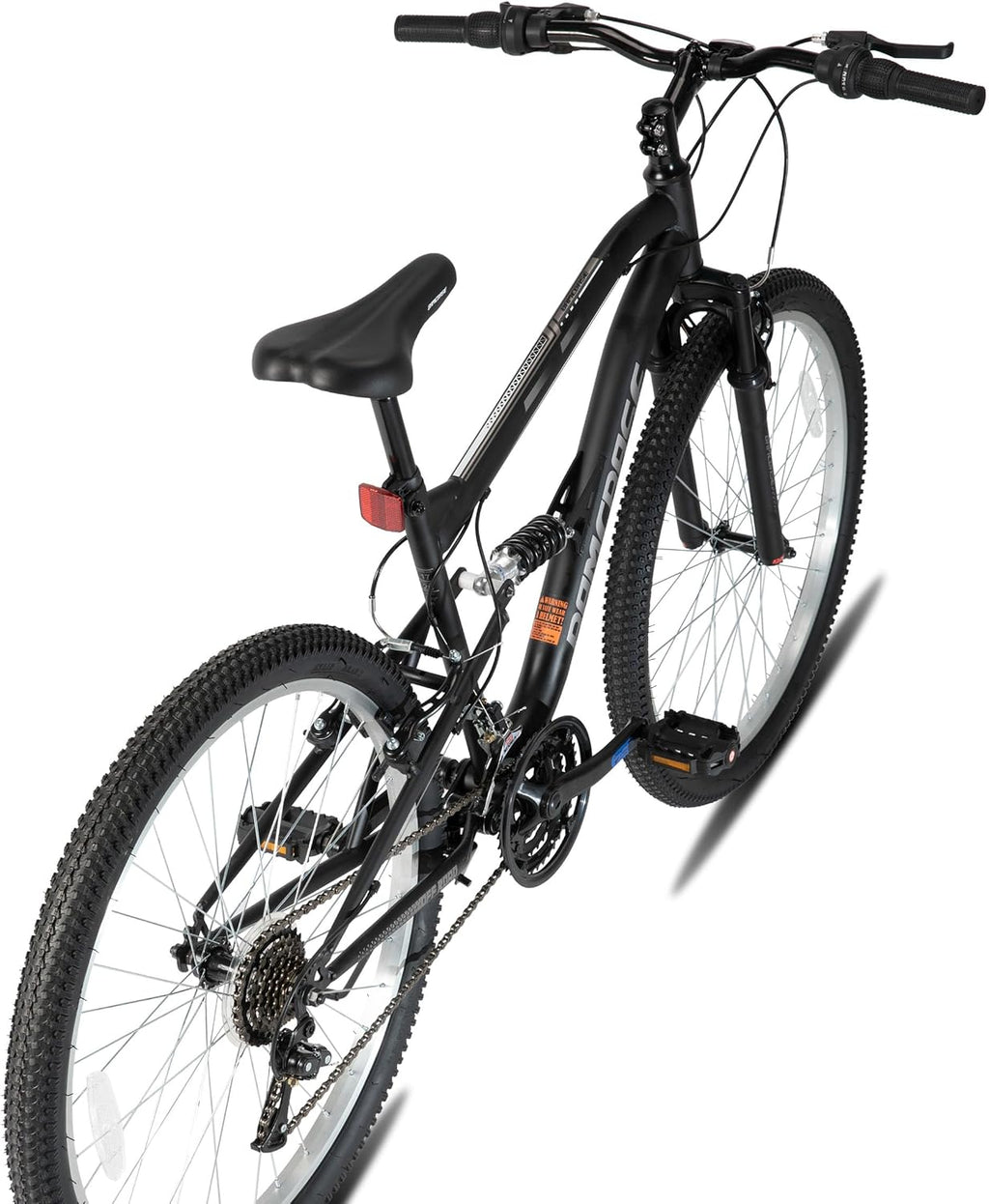 Hiland Full Suspension Mens Mountain Bike, 18 Speed, 26 Inch Wheel, Dual V Brake Bike for Men Womens Adult Bicycle