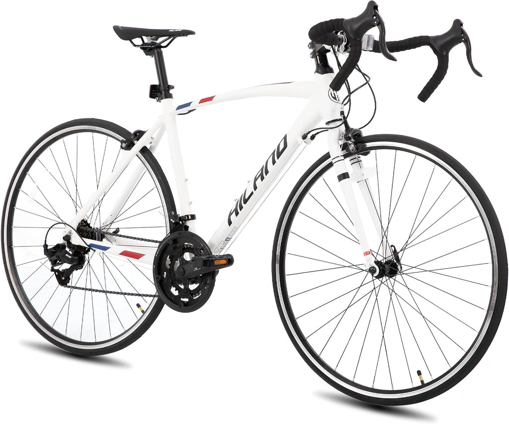 HILAND 700C Road Bike, 14 Speeds Sport Bike, Light Weight Aluminum Frame, Racing Bike for Men Women Adult Bicycle