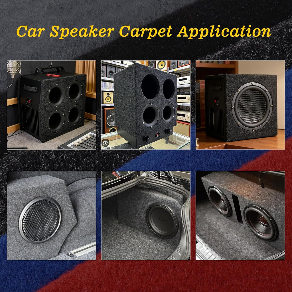 240' x 78' Speaker Box, Car Speaker Carpet, Replacement for Automotive Subwoofer Box Carpet Car RV Boat Truck Marine Audio Sub Cover Protector Blue