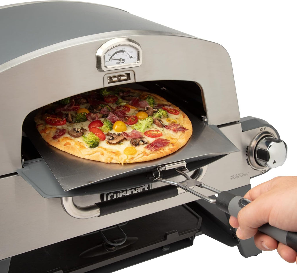 Cuisinart Portable 3-in-1 Grill, Griddle, and Pizza Oven, Perfect for BBQs