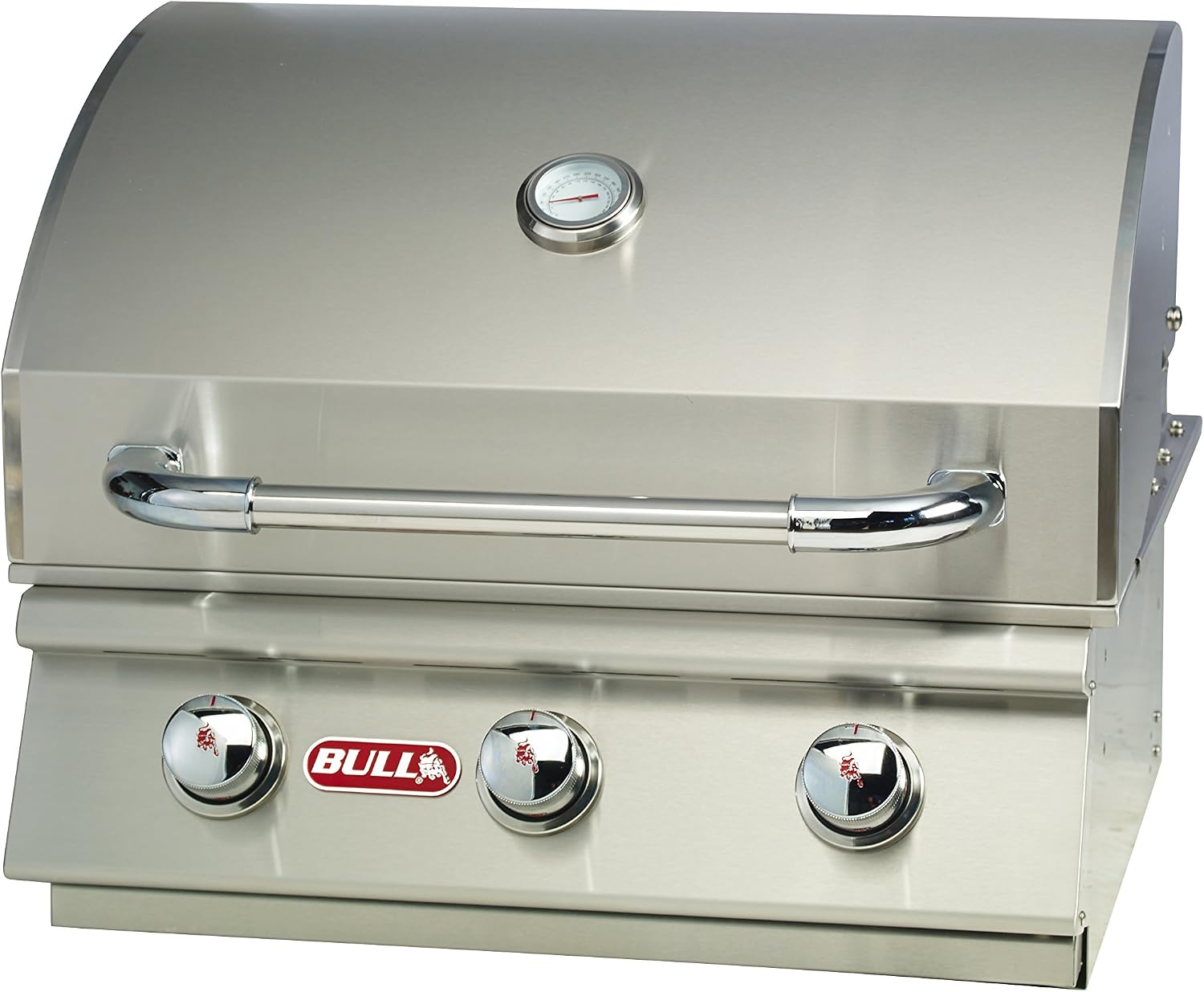 Bull Outdoor Products 69008 LP Steer Premium Drop in Grill, Liquid Propane, Silver