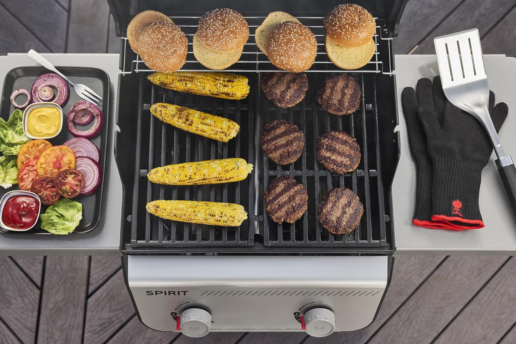 Weber Spirit E-210 Liquid Propane Gas Grill for Outdoor Cooking and BBQ, 2 Burners, Black – Porcelain-Enameled Cast-Iron Grates & Snap-Jet Ignition