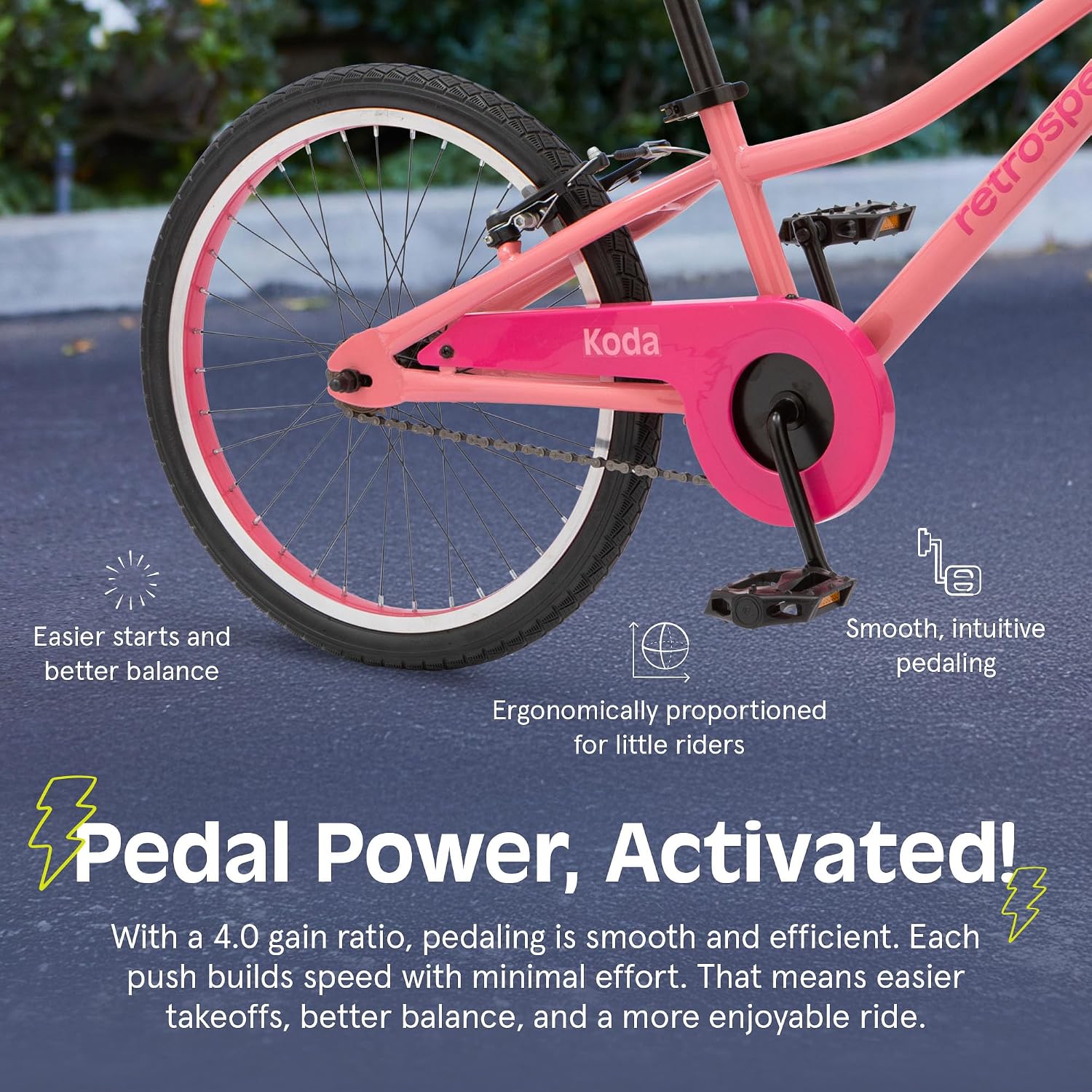Retrospec Koda Plus Kids Bike for Boys & Girls Ages 6-8 Years - Children's Bicycle, Adjustable Seat & Handlebars