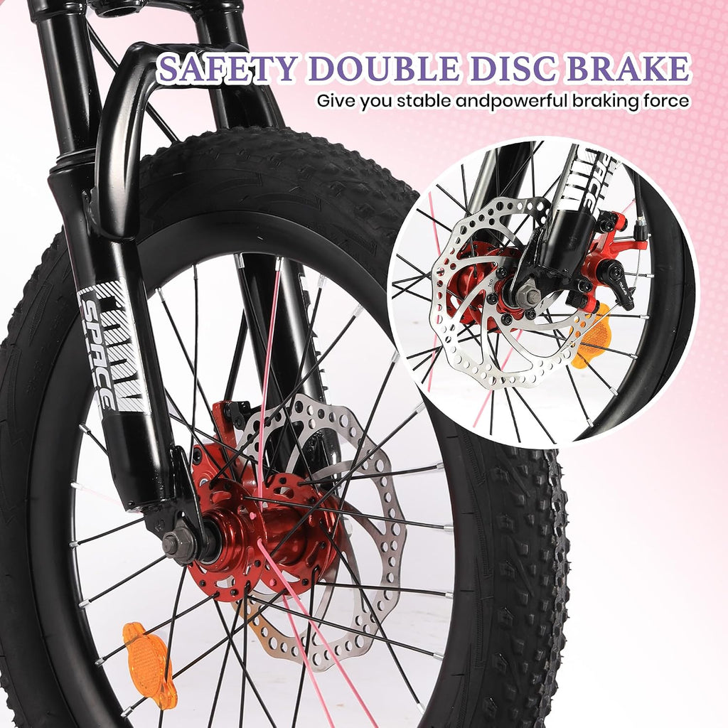 Kids Bike-18 20 Inch Bike for Boys and Girls Bicycle with Adjustable Seat and Handbrake, Bikes for Kids 7-13