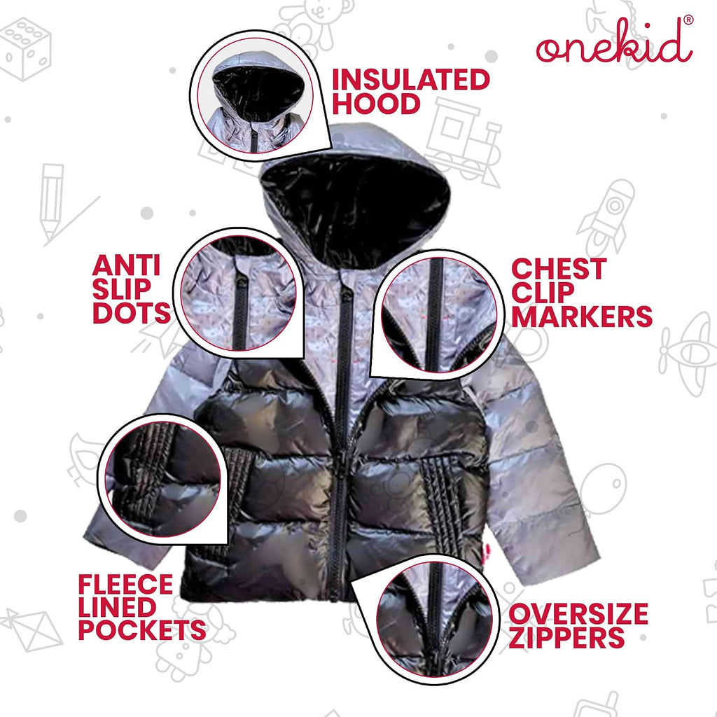 ONE KID The Road Coat Down | Car Seat Safe Winter Jacket | Crash Tested | Unisex | 12 Months-8 Years