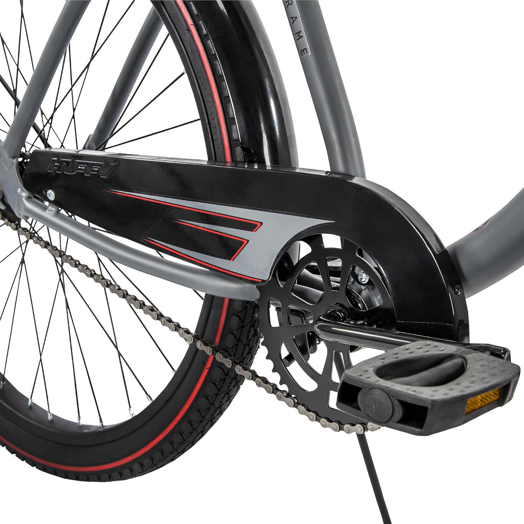 Huffy Cruiser Bike, Fairmont or Woodhaven Model, 20/24/26 Inch Sizes, Perfect for Casual Rides, Ergonomic Design, Rear Rack and Basket on Woodhaven Model, Simple Coaster Brakes, Multiple Color Options