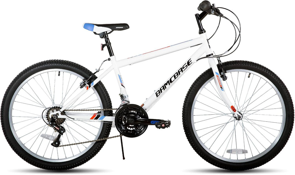 HILAND Adult 26 Inch Mountain Bike, Mens Womens Bicycle, High-Carbon Steel Frame Mountain Bicycle, Sport MTB for Adults, Multi-Color