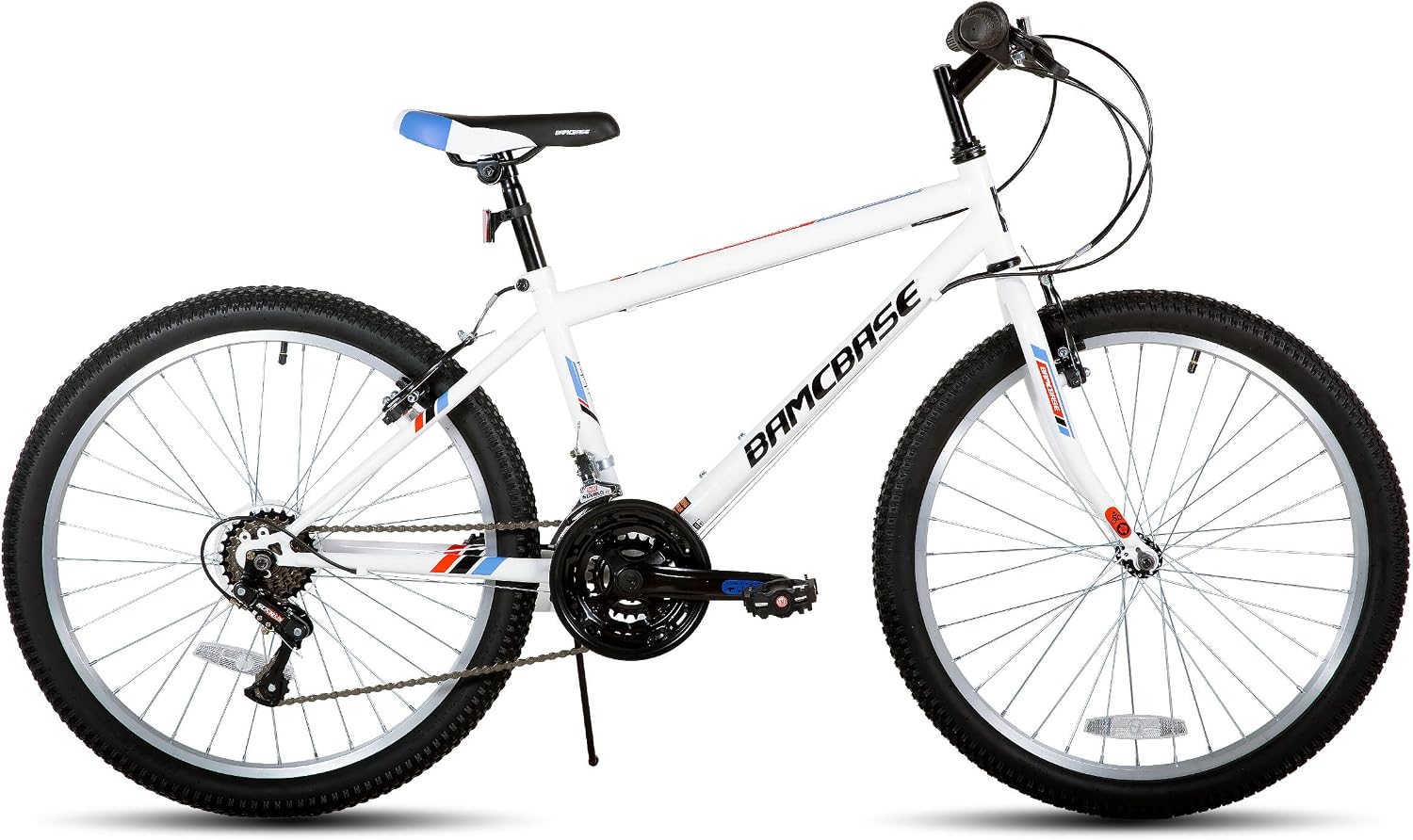 HILAND Adult 26 Inch Mountain Bike, Mens Womens Bicycle, High-Carbon Steel Frame Mountain Bicycle, Sport MTB for Adults, Multi-Color