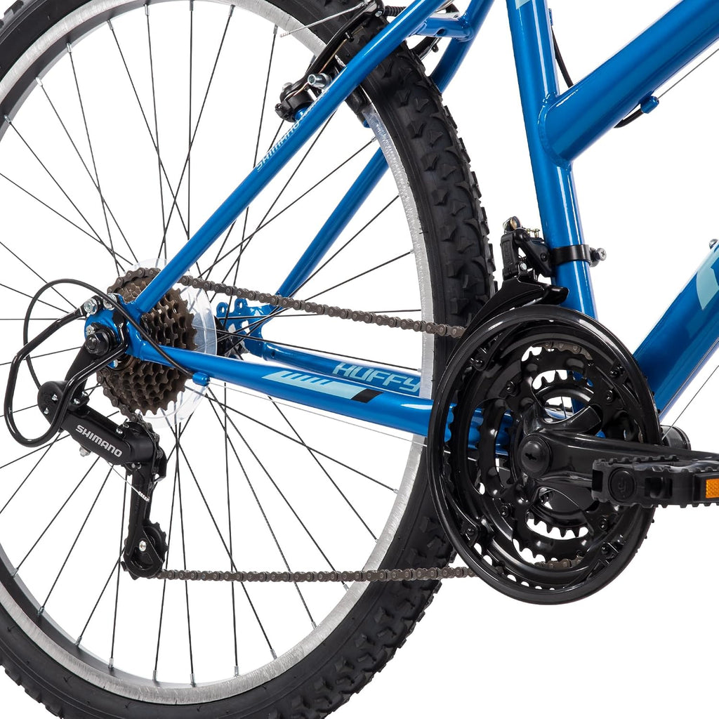 Huffy Stone Mountain Bike for Men and Women, 20'/24'/26', 6-Speed (20') or 21-Speed, Front or Dual Suspension (Varies), Multiple Colors, Adjustable Saddle, Shimano Equipped, All-Terrain Tires