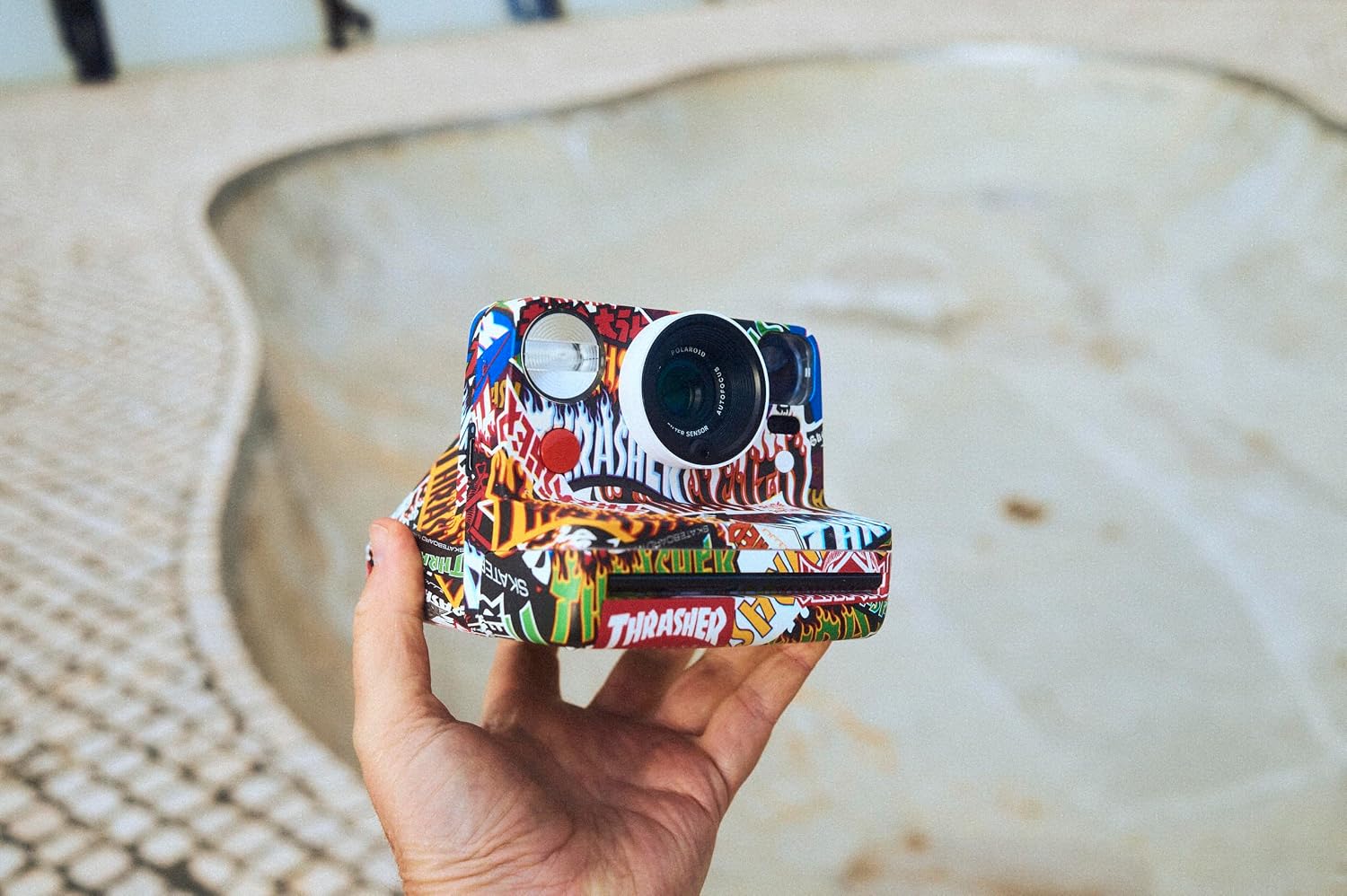 Polaroid Now 3rd Generation I-Type Instant Film Camera - Thrasher Edition - Camera Only No Film (9187)
