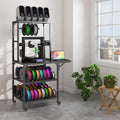 3D Printer Table Heavy-Duty 3D Printer Stand with Filament Storage Rack & T-Shaped Spool Holder – Mobile Workbench for Resin/Open/Closed Printers, 54-Spool Capacity, 200+ lbs Load, 15-Min Assembly