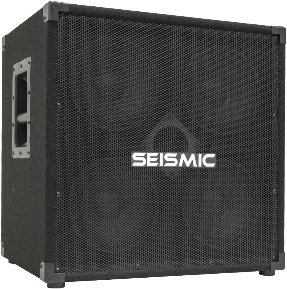 Seismic Audio - 4x8 Bass Guitar Speaker Cabinet PA DJ 500 Watts 4 8 with horn