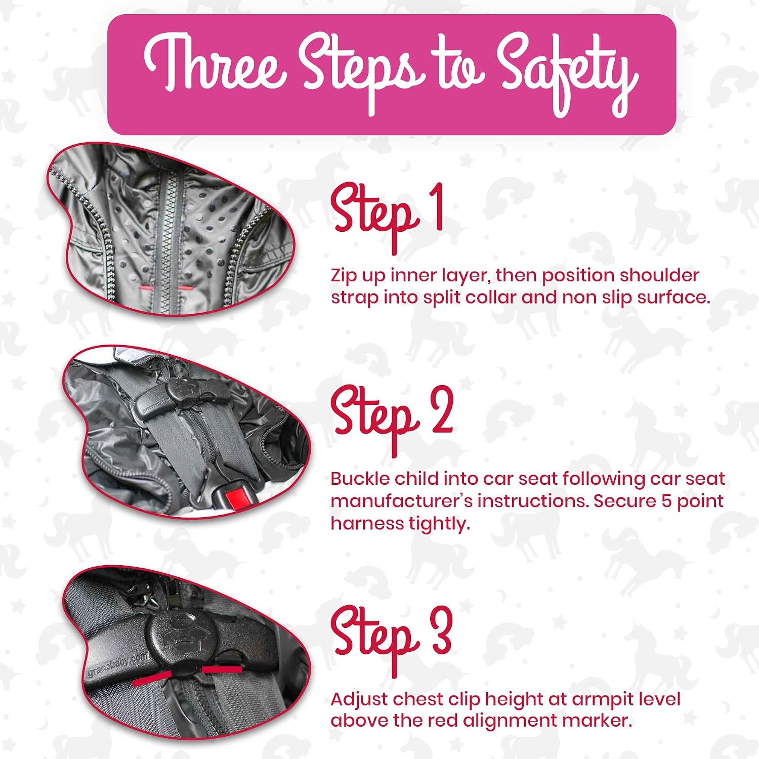 ONE KID The Road Coat Down | Car Seat Safe Winter Jacket | Crash Tested | Unisex | 12 Months-8 Years