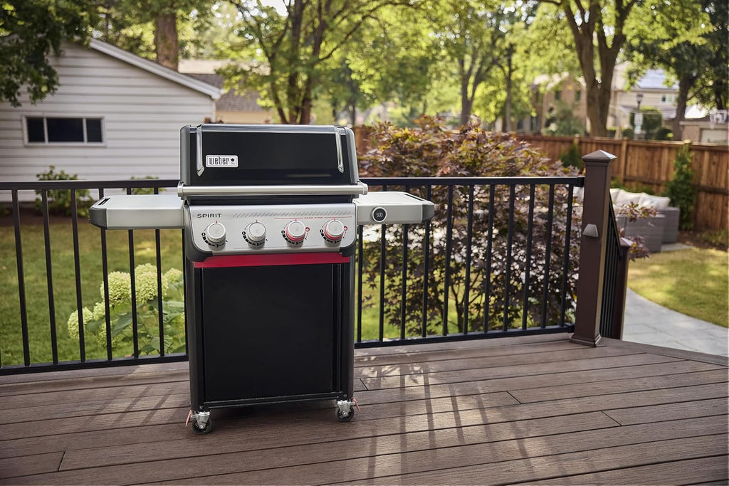 Weber Spirit EP-425 Liquid Propane Gas Grill for Outdoor Cooking and BBQ, 4 Boost Burners, Black