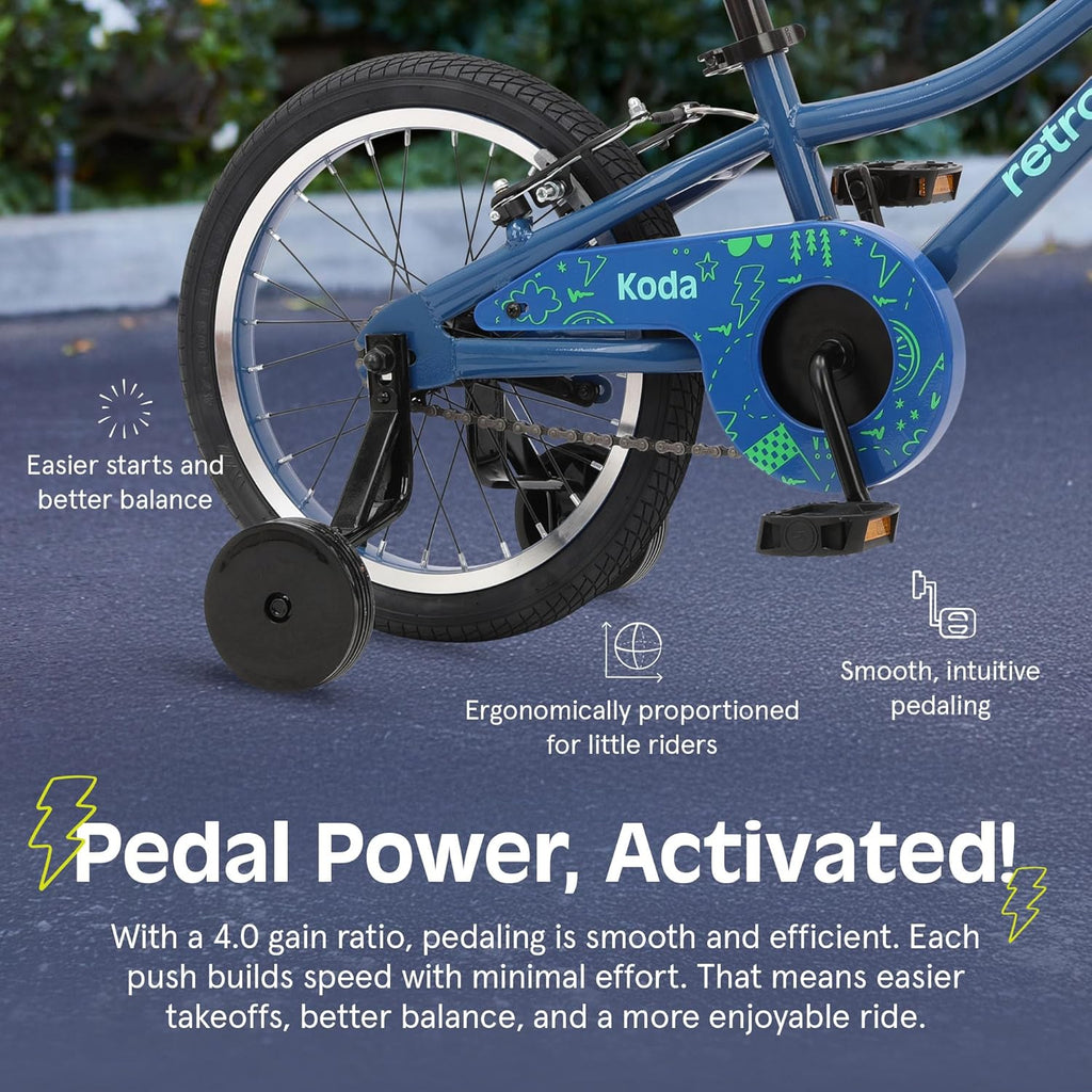 Retrospec Koda Plus Kids Bike for Boys & Girls Ages 4-6 Years - Children's Bicycle, Adjustable Seat & Handlebars