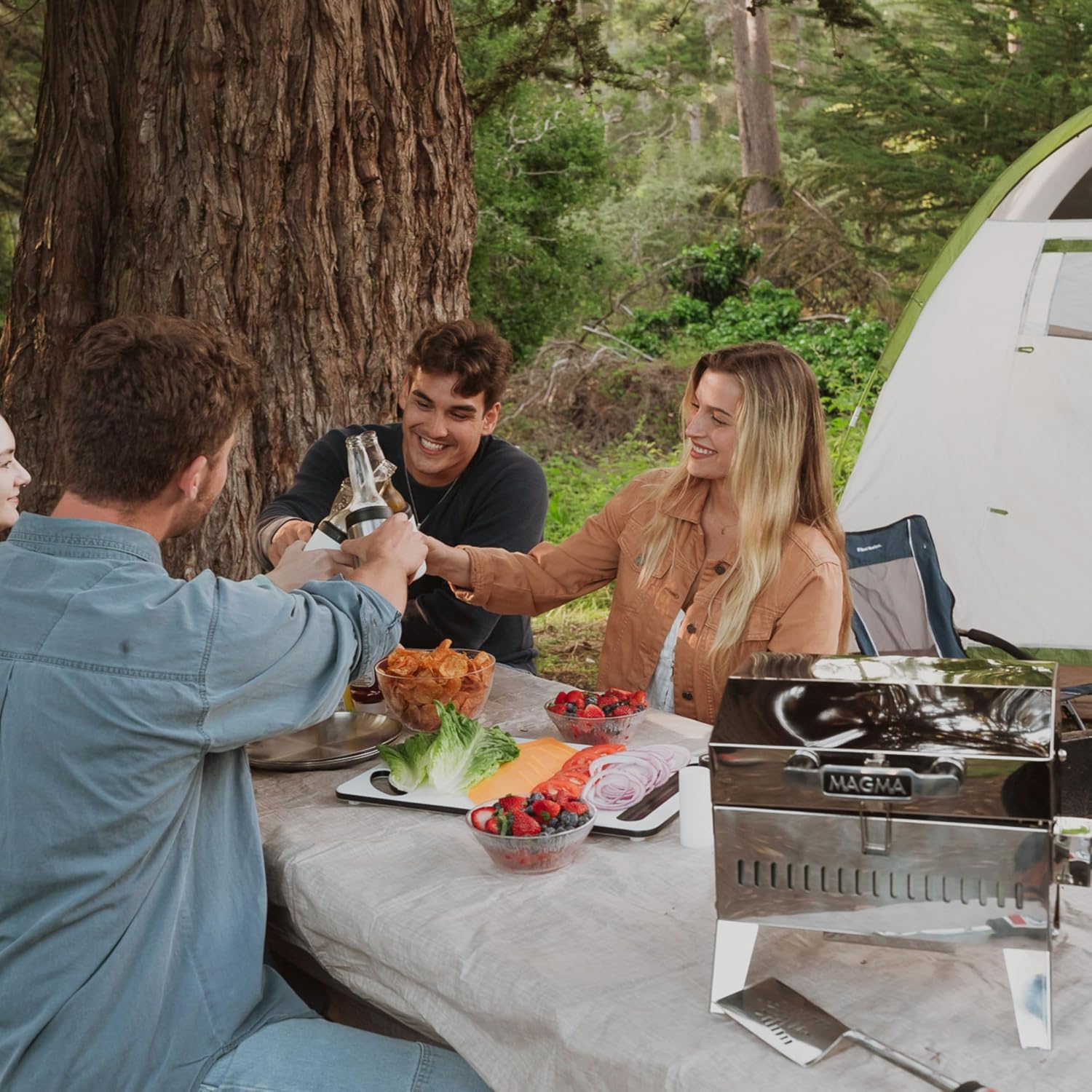 Magma C10-200 Beach Fire 9' x 12' Gas Grill | Portable Small Gas Grill | Compact Propane BBQ | Mini Outdoor Cooker