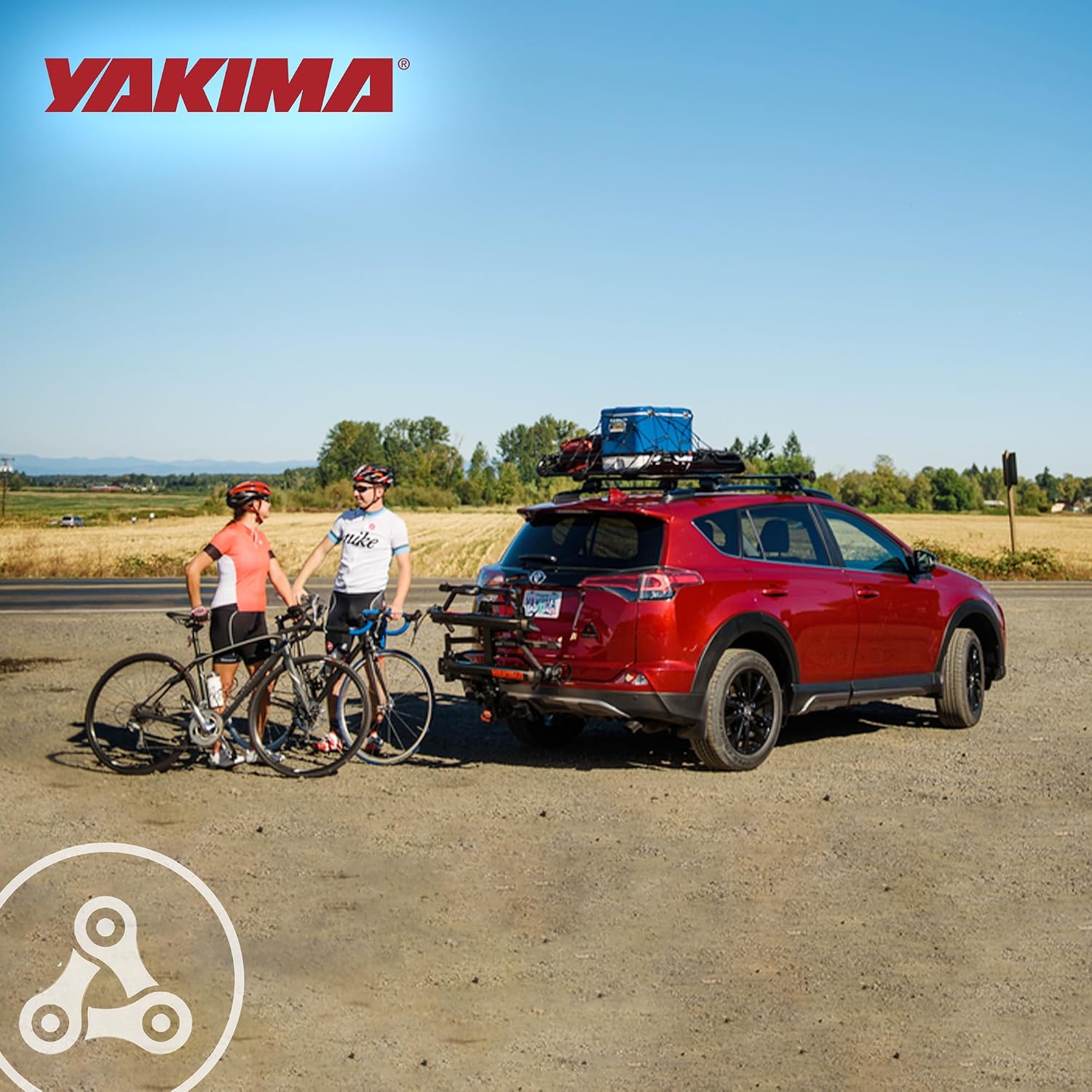 YAKIMA, HoldUp Hitch Mount Tray Bike Rack