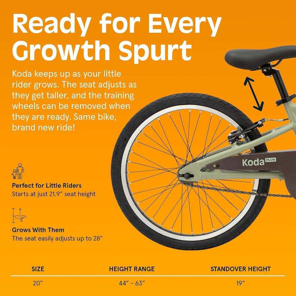 Retrospec Koda Plus Kids Bike for Boys & Girls Ages 6-8 Years - Children's Bicycle, Adjustable Seat & Handlebars