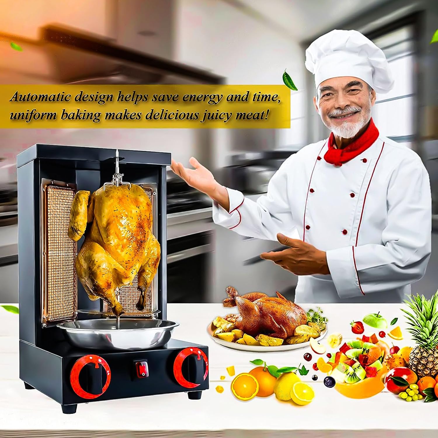 Vertical Rotisserie Shawarma Machine, Sharma Machine, Trompo Para Tacos Al Pastor rotating grill, Shawarma Grill, Rotisserie Oven, Rostizador De Pollo Giratorio, Chicken Rotisserie Machine
