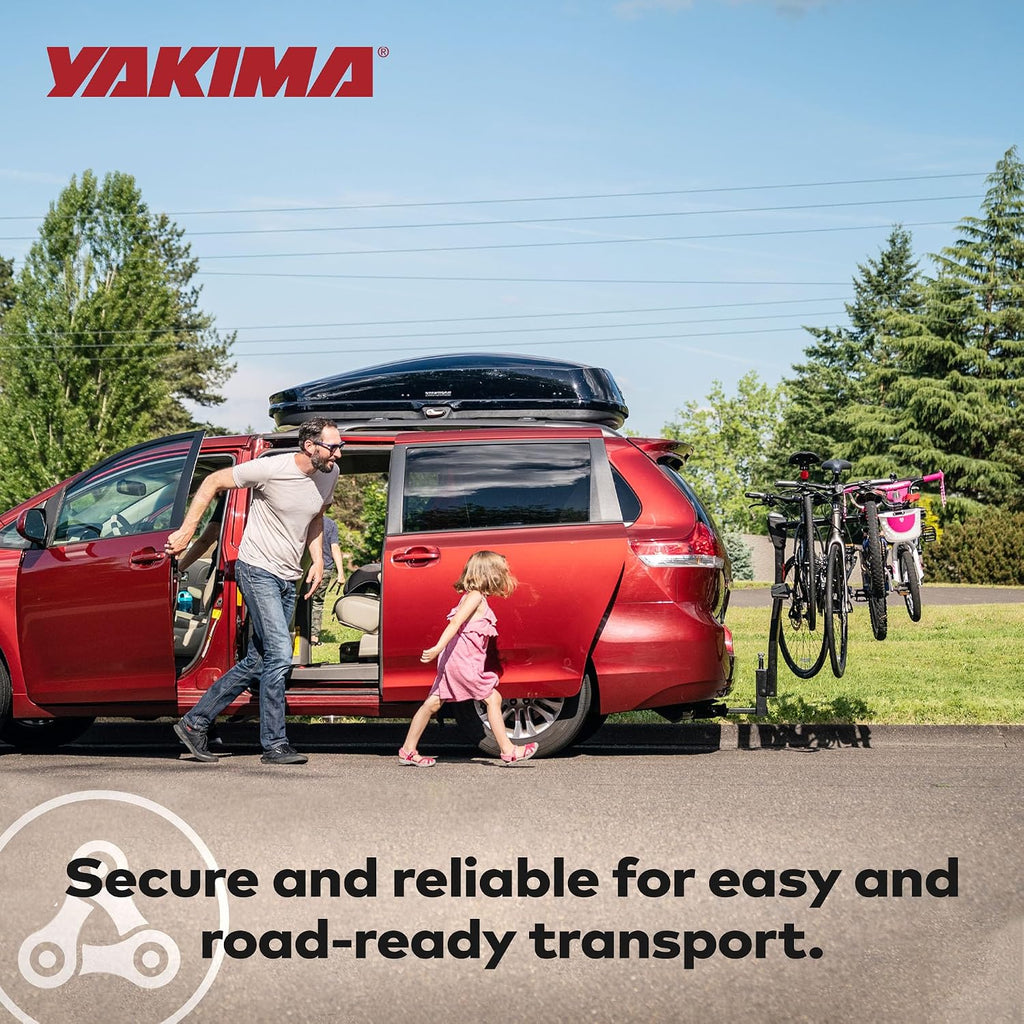 YAKIMA, DoubleDown 4 Tilting Hitch-Mounted Bike Rack for Cars, SUVs, Trucks and More, Fits 1.25' and 2' Hitches, Carries 4 Bikes