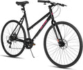 HILAND 700C Road Hybrid Bike, 7 speeds Bikes Urban City Commuter Bicycle with Disc Brake for Men Women Adult Comfortable Bicycle