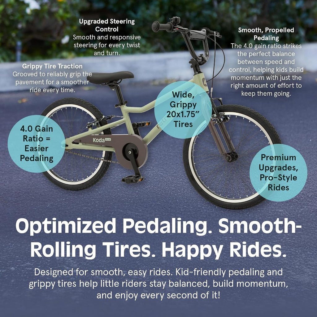 Retrospec Koda Plus Kids Bike for Boys & Girls Ages 6-8 Years - Children's Bicycle, Adjustable Seat & Handlebars