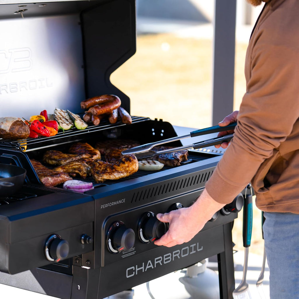 Charbroil® Performance Series™ 5-Burner Gas Grill Cart with Side Burner, Black - 463254125