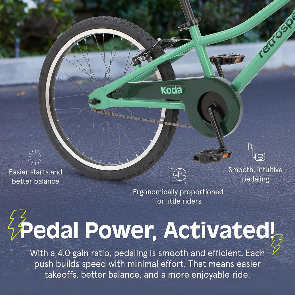 Retrospec Koda Plus Kids Bike for Boys & Girls Ages 6-8 Years - Children's Bicycle, Adjustable Seat & Handlebars